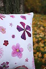 Úžitkový textil - Ružová Lúka - Akvarelová obliečka - 12568161_