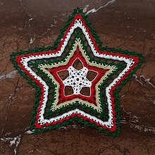 Úžitkový textil - Čipka “Hviezdička 2” - 12568405_