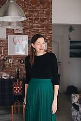 Topy, tričká, tielka - Tričko na dojčenie BASIC BLACK - 12565311_