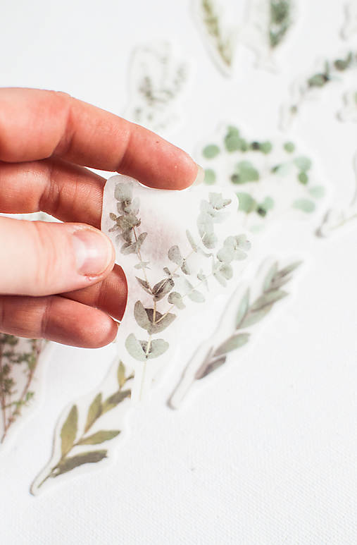 Papier - Samolepka set "FLORA" - 12567234_