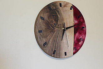 Hodiny - drevené nástené hodiny - 12565673_