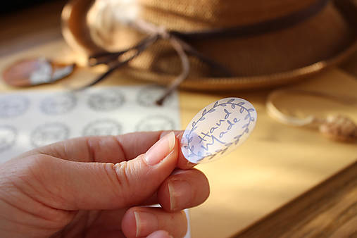 Etikety Hand Made - sada 25ks