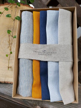 Úžitkový textil - Darčeková sada Linen Towels Modern - 12569469_