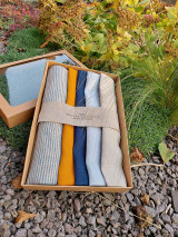 Úžitkový textil - Darčeková sada Linen Towels Modern - 12569473_
