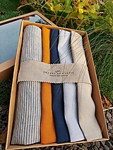 Úžitkový textil - Darčeková sada Linen Towels Modern - 12569474_
