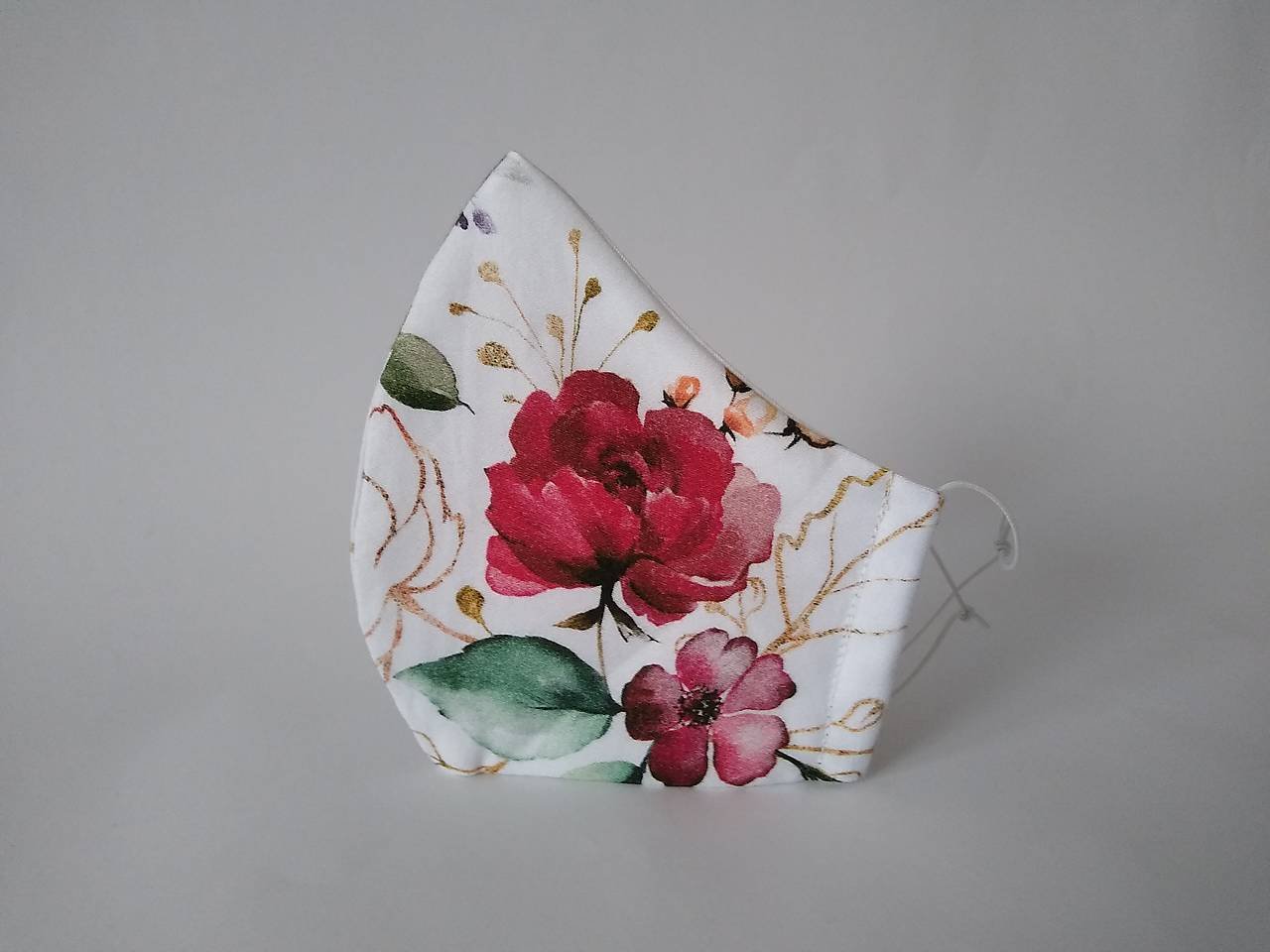 Dizajnové rúško Romance prémiové tvarované dvojvrstvové