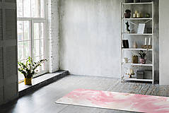 Úžitkový textil - Štýlová joga podložka Zamilovanosť z 100% prírodného kaučuku - 12574720_