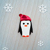 Magnetky - Magnetka tučniak v čiapke - 12573884_