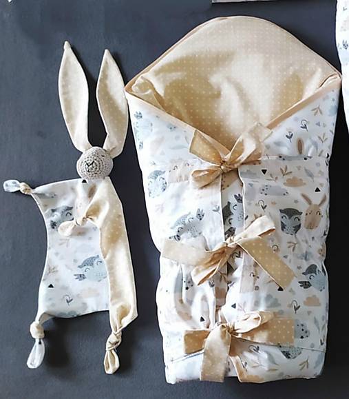 Detský textil - Zavinovačka zvieratka - 12577021_