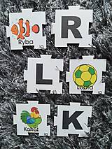 Hračky - Farebná abeceda z dreva - puzzle - 12582150_