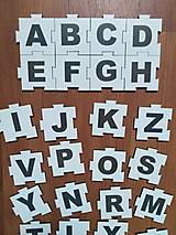 Hračky - Farebná abeceda z dreva - puzzle - 12582154_