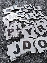Hračky - Farebná abeceda z dreva - puzzle - 12582163_