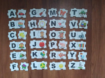 Hračky - Farebná abeceda z dreva - puzzle - 12582258_