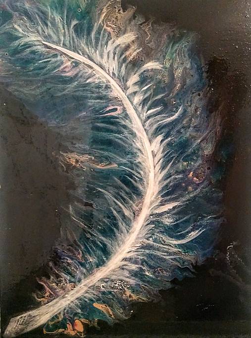 Light as a feather - akryl - 40 x 30 cm
