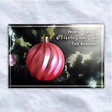 Papiernictvo - Vianočná guľa - pohľadnica - 12578216_