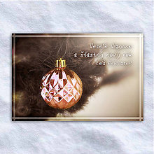 Papiernictvo - Vianočná guľa - pohľadnica - 12578220_