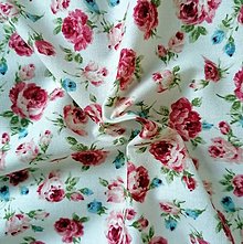 Textil - Bavlnená látka Roses Pink by Sevenberry - 12586830_