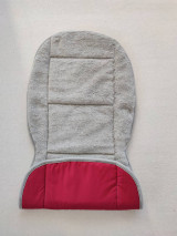 Úžitkový textil - RUNO SHOP Hrejivý sedák do auta 100 % MERINO TOP FINE proti prechladnutiu a prehriatiu Grey and Bordo - 12584860_