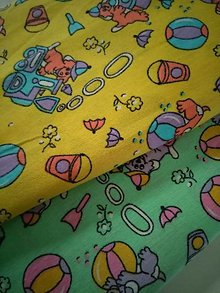 Textil - Flanel detský vzor - 12583844_