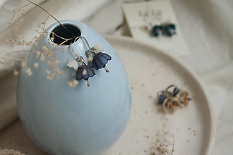 Náušnice - Malemilene. Navy blue - 12586944_