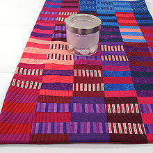 Úžitkový textil - mini quilt - pásiky - 12592677_
