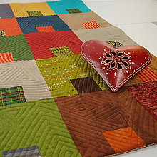 Úžitkový textil - mini quilt - štvorce - 12592773_
