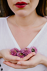 Náhrdelníky - Strieborný náhrdelník "Girl power" - 12591608_