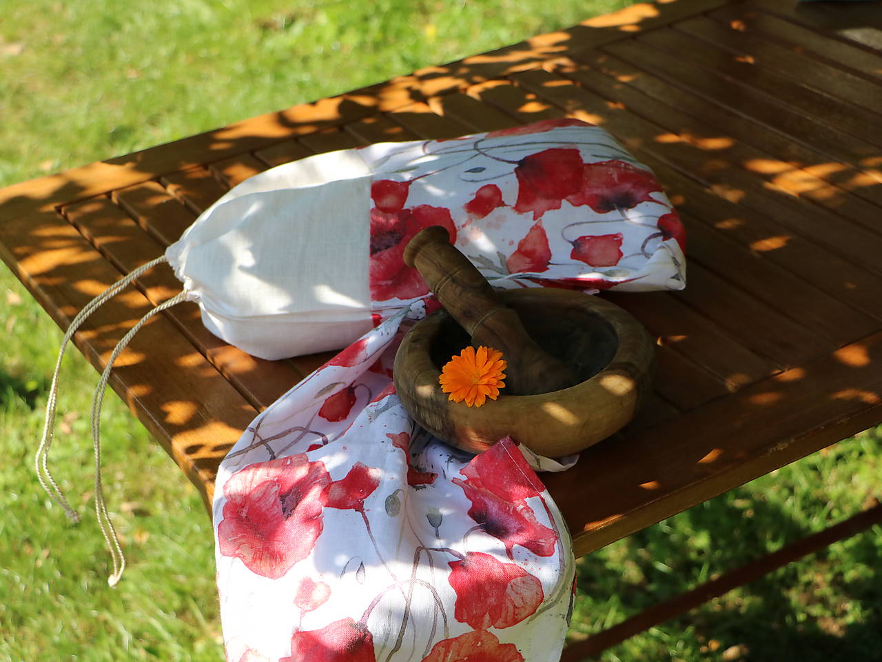 Ľanové vrecko na chlieb maky