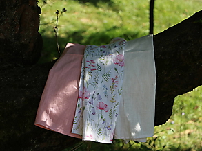 Úžitkový textil - Ľanové utierky - lúčne kvety - 12599597_
