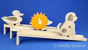 Hračky -  Chodiace zvieratko po rampičce (ježek - nebarven) - 12594802_