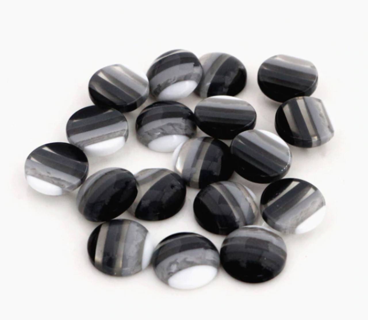 KA102 Kabošon mix dúha 12 mm (Šedý)