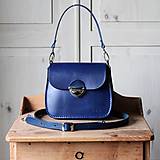 Kabelky - Malá kožená kabelka *Royal blue* - 12594419_
