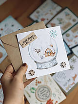 Papiernictvo - Vianočná pohľadnica Chalúpka - 12605725_