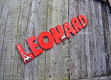 Tabuľky - 9cm písmenká  pre Leonarda - 12601637_