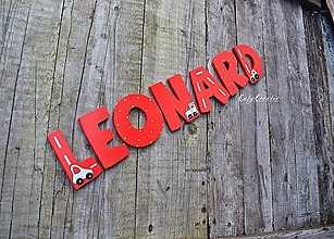 Tabuľky - 9cm písmenká  pre Leonarda - 12601637_