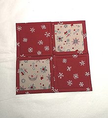 Úžitkový textil - Vianočné podšálky - 12605079_