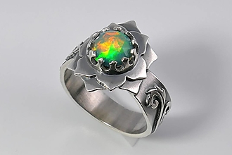 Prstene - Lotosový prsteň - 12606614_