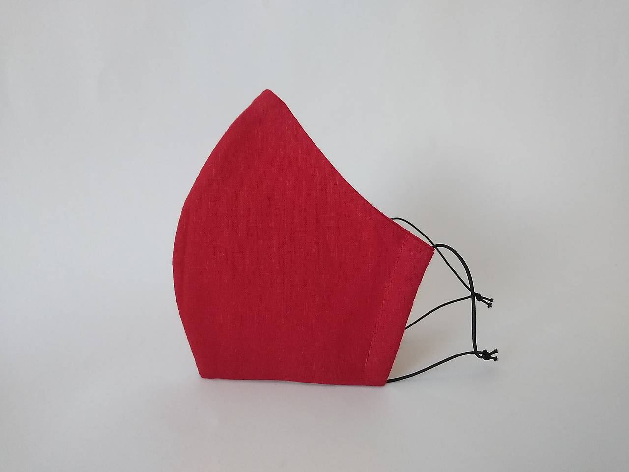 Dizajnové rúško tvarované bordové dvojvrstvové