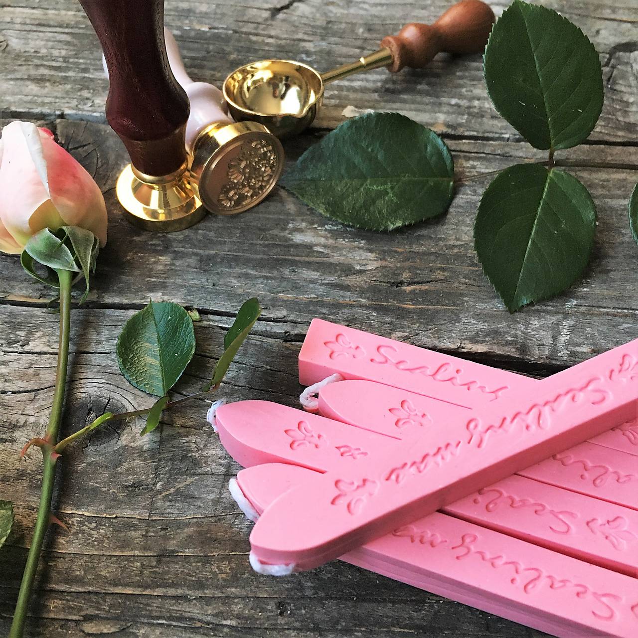 pečatný vosk s knôtom - odtiene na výber (20. ružový)