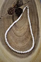 Náhrdelníky - perly náhrdelník - prírodná prava perla - 12610149_
