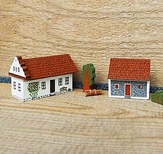 Dekorácie - Miniatúrny dvor zo Záhoria (Záhorie (Plavecký Peter)) - 12612510_