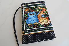 Papiernictvo - Dvě kočičky - romantický obal na knihu - 12606846_