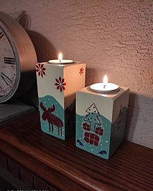 Svietidlá a sviečky - Vianočné svietniky - 12607949_