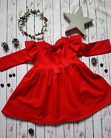 Detské oblečenie - Červené šaty - 12614002_