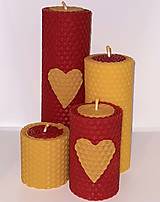Svietidlá a sviečky - Dvojfarebná sada adventných sviečok - 12619509_