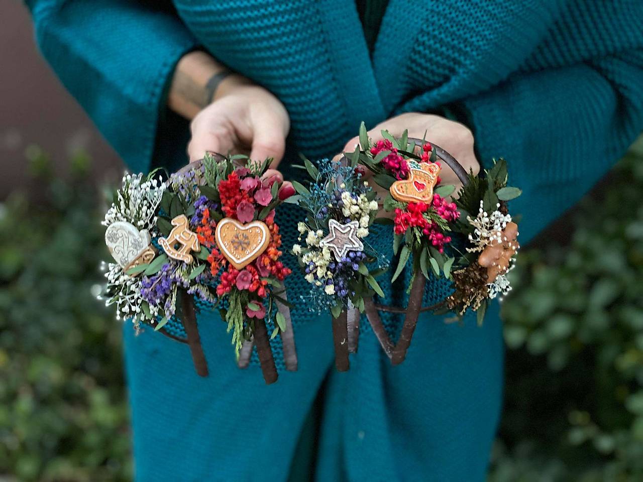 Vianočné čelenky "vôňa medovníkov" -  (výpredaj z 20€ )