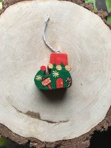 Dekorácie - Drevená Vianočná čižmička - 12614491_