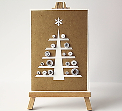 Papiernictvo - vianočná pohľadnica - 12614979_