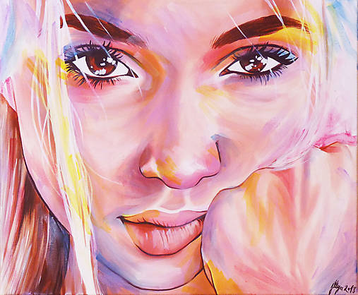 Obrazy - Akrylový portrét Midi - podľa Vašej foto (50x70cm) - 12615573_