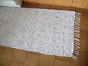 Úžitkový textil - Tkaný koberec melírovaný fialovo-modrý - 12615409_